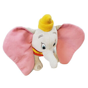Disney Dumbo Plush Girl's 12" Gray & Pink Stuffed Animal Elephant Toy Kohls Care